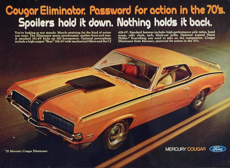 1970 Mercury Auto Advertising